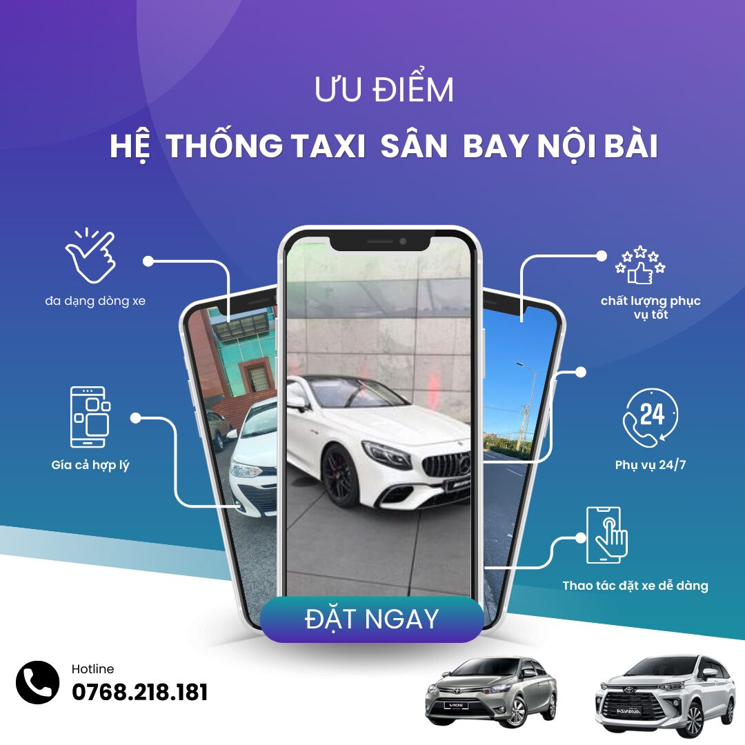 Taxi từ Nam Từ Liêm đi sân bay Nội Bài